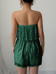 Solid Color Wrap Chest Slim Romper GZEY D2326004