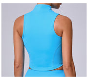 Sleeveless Zipper Yoga Vest Coats GQSA 62040