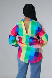 Long Sleeve Print Shirt GCYF 9333