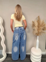 Plus Size Irregelar Patchwork Jeans GYLN 1867