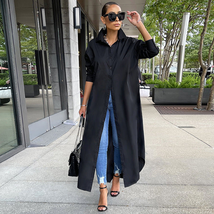 Solid Full Sleeve Casual Long Shirt GLF 10077