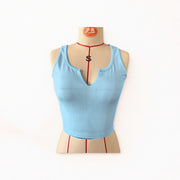 Sleeveless Solid Color Tank Tops GYZY 9010
