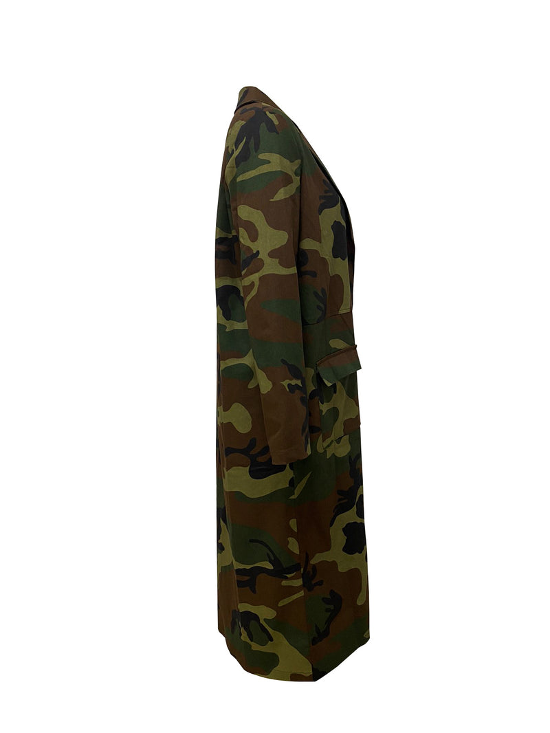 Long Sleeve Camouflage Long Coat LSD 2207