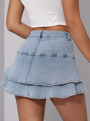 Washed Fashion Half Body Puffy Skirt GKNF TSYJ 836