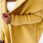 Hooded Collar Knit Bat Sleeve Loose Sweater GBLH 2101