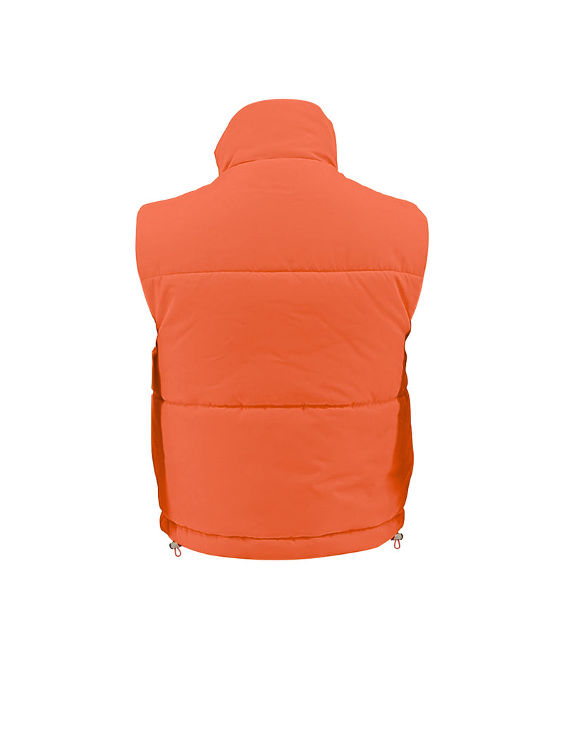 Print Sleeveless Zipper Warm Vest Jackets YH 9007