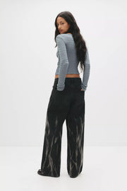 V Neck Long Sleeve Crop Tops GWLS 202515