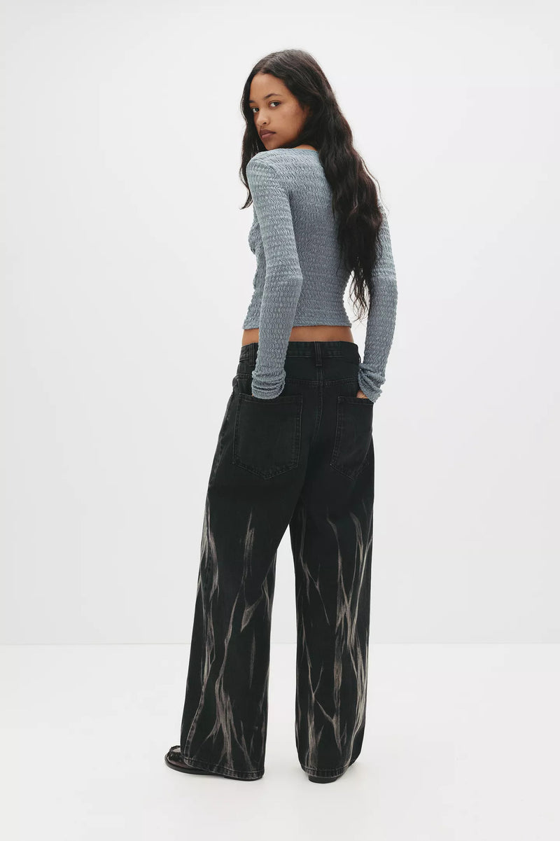V Neck Long Sleeve Crop Tops GWLS 202515