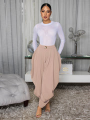 Solid Color Casual Pants BMF 795 1