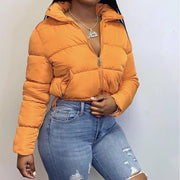 Solid Color Long Sleeve Warm Bread Coat GSZM A20504T