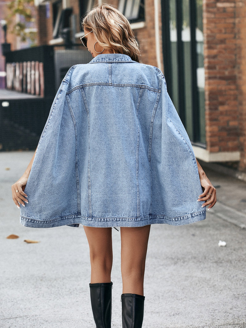 Fashion Irregular Loose Denim Jacket GYXN 35622