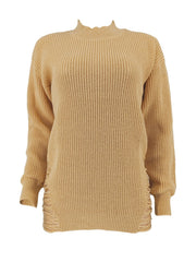 Hollow Out Solid Color Sweater ZDF 31380