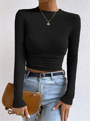 Long Sleeve Plaid T Shirt GZYF 1052