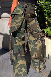 Casual Camouflage Print Loose Pants QODY 6065