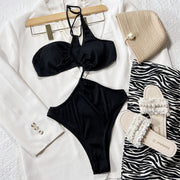 Sexy Solid Color One Piece Swimsuit CSYZ C797WY