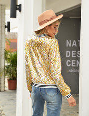 Sequin Long Sleeve Coats GYLY 9381