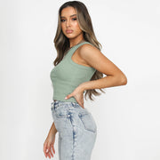 Solid Color Sleeveless Tank Tops JHYB 9072
