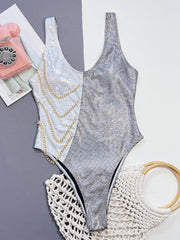 Sexy Chain One Piece Swimsuit CSYZ D107RY