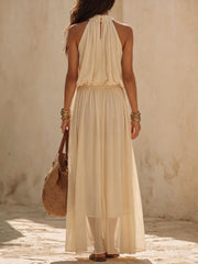 Sleeveless Solid Color Maxi Dress GWDS 260616