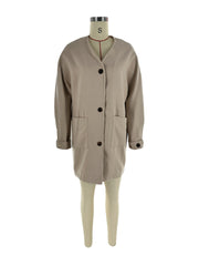 Solid Color Single Breasted Cardigan Jacket GFDY 1362