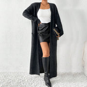 Long Sleeve Sweater Cardigan Long Coat GDAM 7188