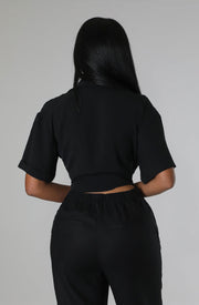 Short Sleeve Solid Color Shirt XHXF 948