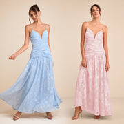 Floral Print Sling Maxi Dress BY 7749