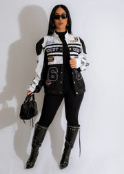 Removable Multi Wear Printed Padded Jacket OD 8655