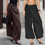 Ruched Irregular Casual Trousers SH 391606
