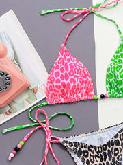 Sexy Leopard Print Swimsuit 2 Piece Set CSYZ C971W
