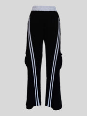 Casual Spliced Sport Straight Leg Pants MIL 065