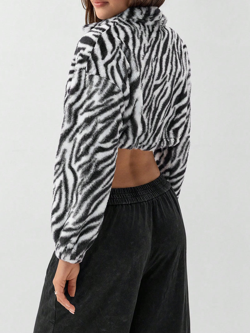 Leopard Print Thickened Plush Coats GYXN 53670