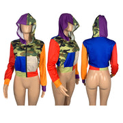 Casual Hooded Long Sleeve Zipper Hoodie Coat GLF 10027