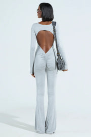 Long Sleeve Backless Yoga Sport Jumpsuit GQLK 0597