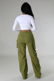 Plus Size Solid Color Multicolor Pockets Pants GHXF HX0359
