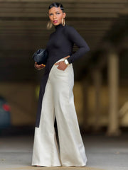 Retro White Micro Flared Jeans GYLN 1883