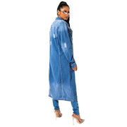 Retro Denim Long Jacket GKNF TSC 9932