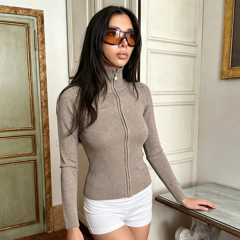 Long Sleeve Zipper Coats GPKJ MR50748