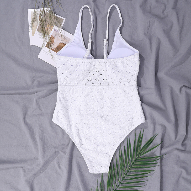 Hollow Out Bra Pads Sexy Tight Backless One Piece Swimsuit DYSC DY1108114