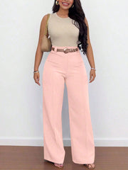 Solid Color Wide Leg Pants ONY 391258