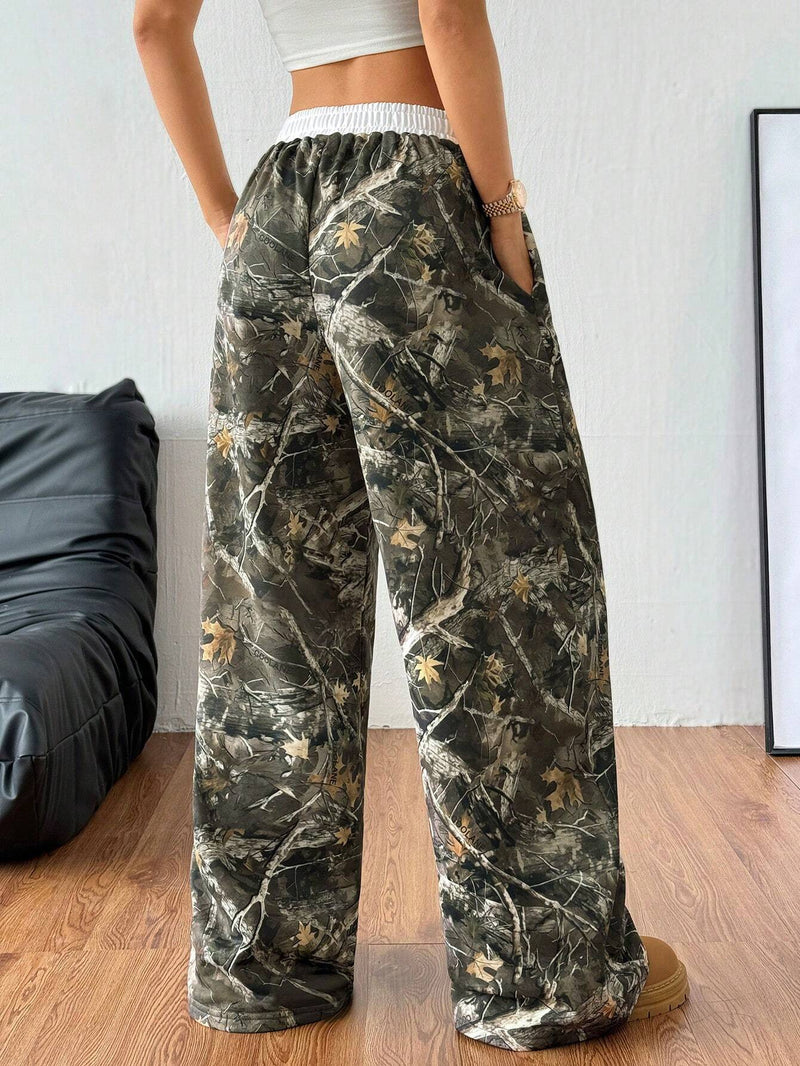Camouflage Print Loose Pants YWXS K25L1123