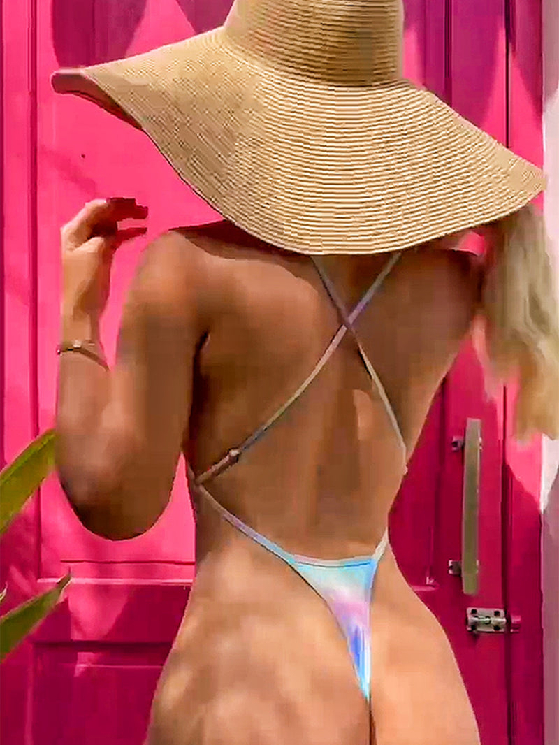 Sexy Gradient Color One Piece Swimsuit CASF 6728