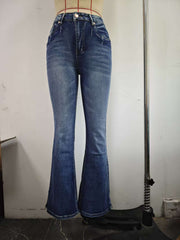 Retro Low Rise Flare Jeans GXJF 240606