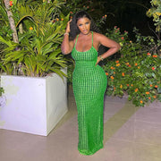 Backless Sexy Solid Maxi Dress DLSF K23D26525