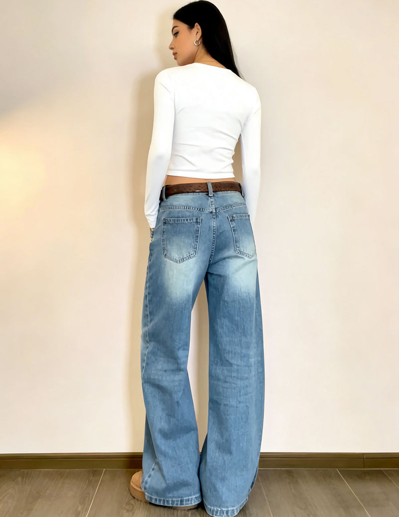 Fashion Loose Straight Jeans GAKF 60114
