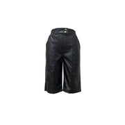Casual Leather Solid Color Fifth Pants LSD 2400