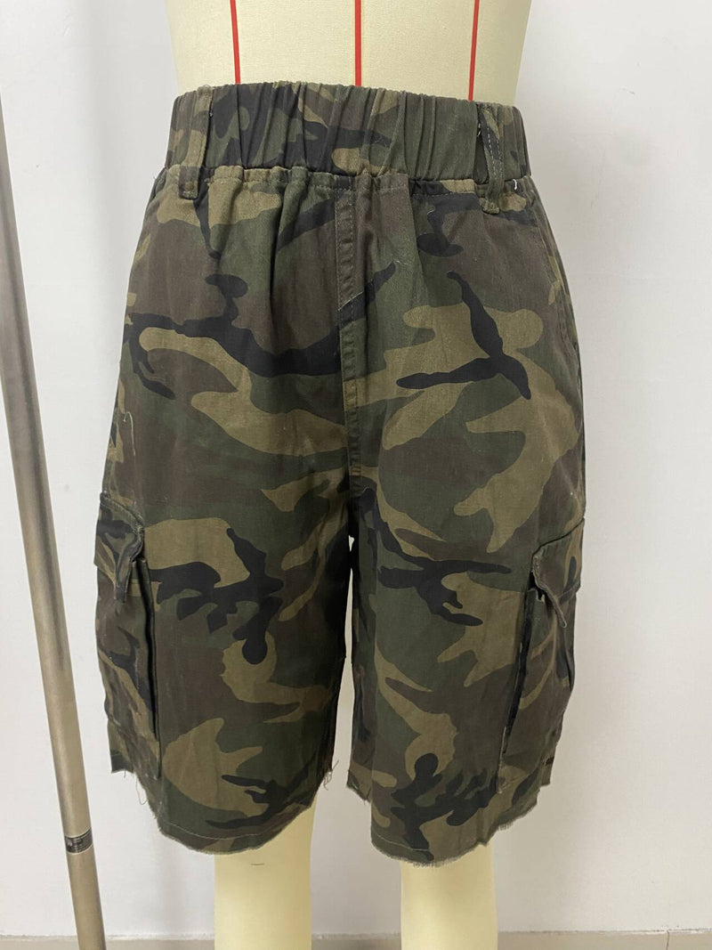 Camouflage Print Loose Short LSD 2866