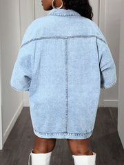 Short Sleeve Loose Denim Jacket GYXN 65897