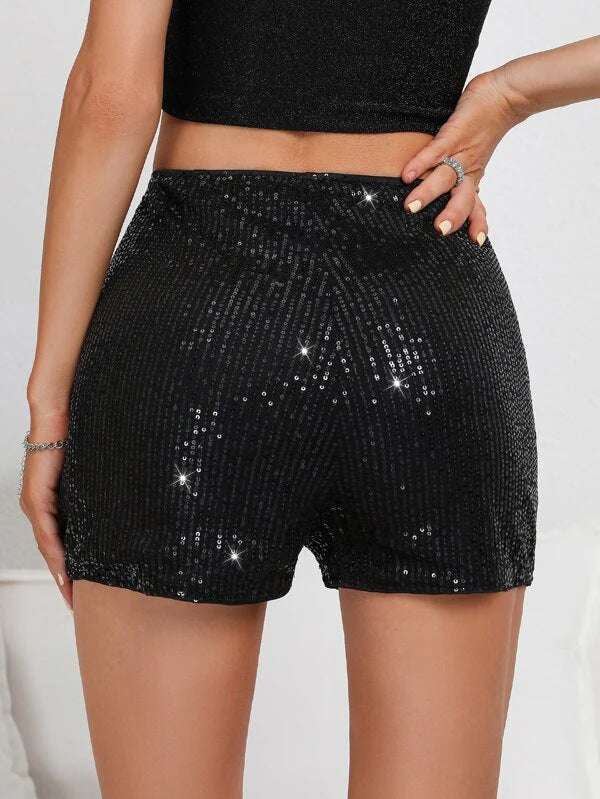 Sequin Solid Color Short GXRF QC081