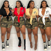 Fashion Camouflage Print Culottes BN 9411